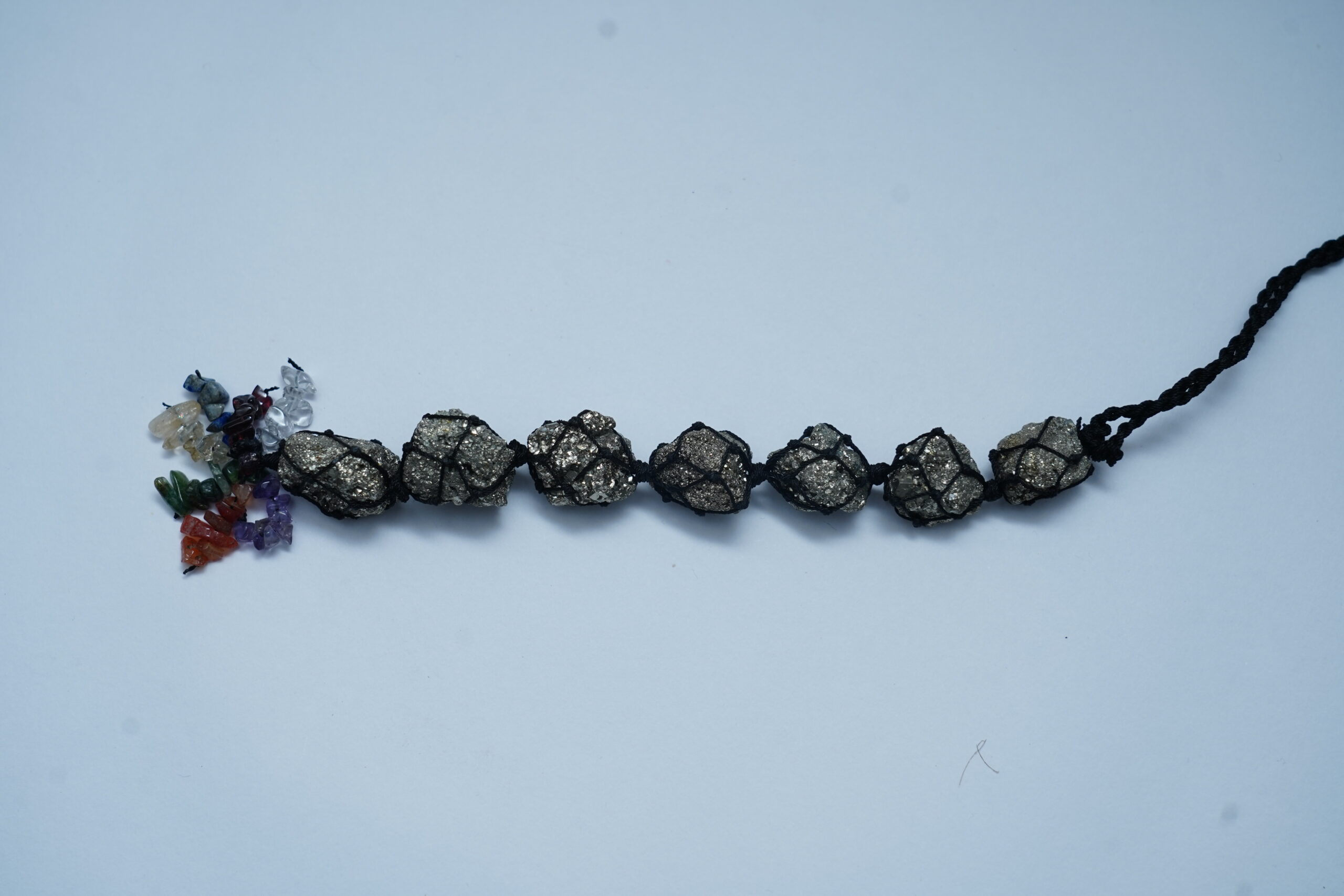 NATURAL PYRITE LUCKY 7 CHUNK CRYSTAL HANGING HOME AND CAR -999