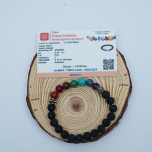 7 Chakra with Lava Bracelet